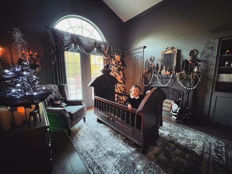 Reby Hardy (@rebysky) • Instagram photos and videos Nursery Victorian, Gothic Baby Nursery, Reby Hardy, Original Addams Family, Gothic Nursery, Gothic Victorian House, Victorian Nursery, Gothic Room, Gothic Baby