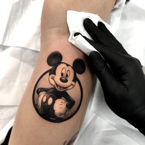 mikey mouse tattoo idea realism micro tatuaje girl Ankle Tattoo Disney, Mickey Tattoos, Friday Tattoo, Marie Tattoo, Mickey And Minnie Tattoos, Mouse Tattoo, Mickey Tattoo, Mickey Mouse Tattoo, Coverup Tattoo