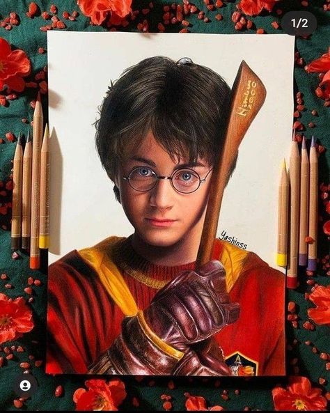 Thë Sketchbook Everything Drawing, Colour Pencil Drawing, Colored Pencil Art Projects, Oil Pastel Drawings Easy, Handmade Portrait, Prismacolor Art, Harry Potter Illustration, Pencil Sketch Images, Bunny Painting