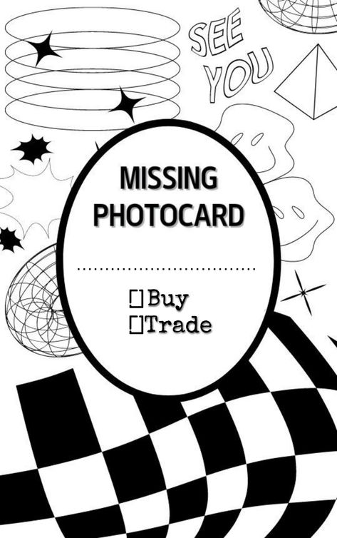 Pc Binder Filler, Missing Photocard Filler, Photocard Filler, Binder Inspiration, Binder Filler, Binder Covers Printable, Binder Covers, Happy Mail, Post Templates