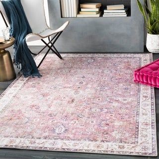 Mauve Rug, Updated Traditional, Dusty Rose Color, Persian Pattern, Rug Direct, Damask Pattern, Vintage Area Rugs, Traditional Area Rugs, Online Home Decor Stores