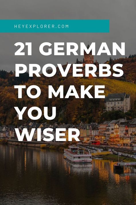 German Proverbs, Funny Proverbs, Idioms And Proverbs, Learn Languages, German Quotes, Proverbs Quotes, German Words, Learn German, Learn A New Language