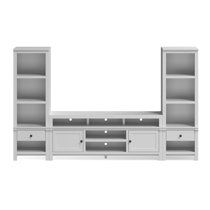 Wayfair | TV Stands & Entertainment Centers You'll Love in 2022 86 Inch Tv, Wood Entertainment Center, White Tv Stands, Wall Decor Storage, Modern Entertainment Center, White Tv, Solid Wood Bed, Modern Flat, Entertainment Centers