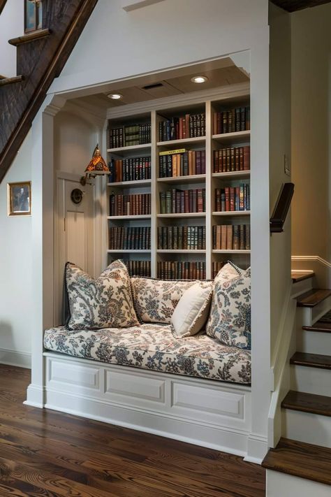 Library Room Home, Library Room Cozy, Home Library Room, Cozy Library Room, Farmhouse Library, Chic Library, Colorful Library, Home Library Ideas, Cozy Home Library