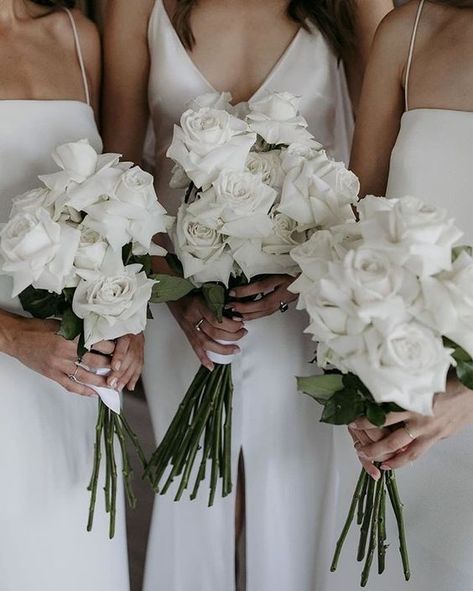 Wedding Roses: Expectations Vs. Reality | Whole Blossoms Hera Couture, Elegant Wedding Bouquets, Greenery Wedding Bouquet, White Roses Wedding, Summer Wedding Bouquets, 2025 Wedding, Simple Elegant Wedding, Wedding Cakes Blue, Rose Wedding Bouquet