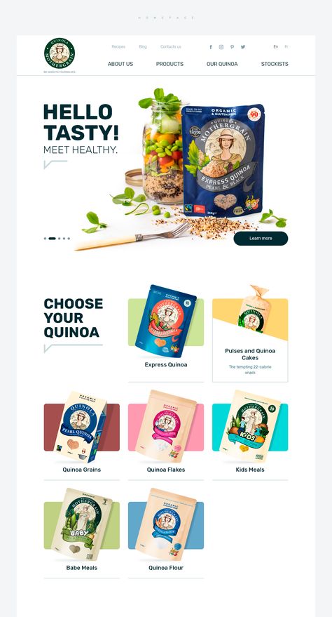 Packaging Website Design, Food Website Design Layout, Product Website Design, Website Branding Design, Food Website Design, Food Catalog, Layout Editorial, Packaging Website, Recipe Website