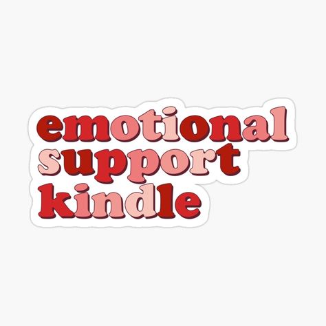 Emotional Support Kindle, Kindle Stickers, Red Monochrome, Kindle Case, Red Books, Collage Design, Reading Journal, Quote Stickers, Aesthetic Stickers