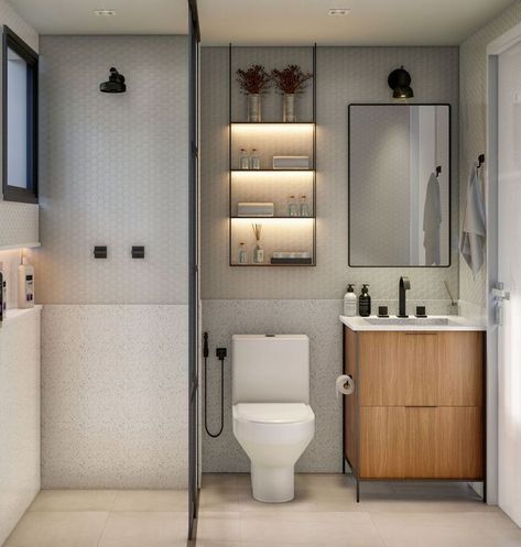 bathroom designs 5x7 Bathroom Layout, Small Space Bathroom Design, Toilet And Bathroom Design, Small Bathroom Layout, Small Bathroom Interior, Small Bathroom Renovations, Bilik Mandi, Small Space Bathroom, Bathroom Decor Luxury