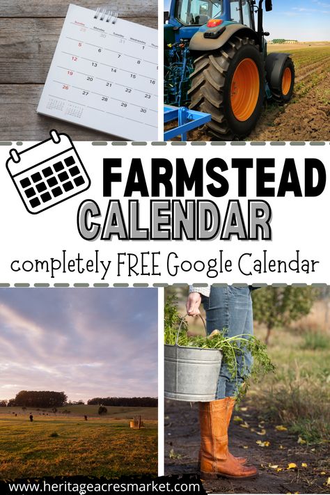 Homesteading Calendar, Homestead Calendar, Farm Calendar, Farm Planning, Farm Journal, Homesteading Animals, Outlook Calendar, Property Ideas, Bush Craft