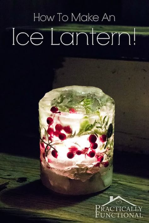 Ice Lanterns, Ice Candle, Jul Diy, Astuces Diy, Noel Christmas, Winter Fun, Winter Solstice, Winter Crafts, Holiday Decorating