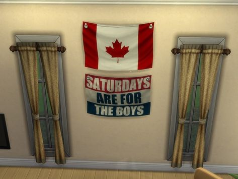 s0rah's Canadian Flag Country Flags Sims 4 Cc, Sims 4 American Flag, Sims 4 Scottish Cc, Sims 4 Cc Pride Flag, Sims 4 Cc Tapestry, Sims4 Cc Tapestry, Hanging Flags, Swedish Flag, Hanging Flag