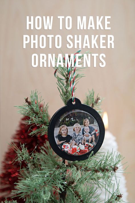 Shaker Ornaments, Diy Photo Ornaments, Picture Christmas Ornaments, Canon Selphy, How To Make Photo, Photo Crafts, Diy Bouquets, Stages Of Life, Diy Bride