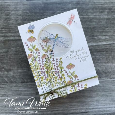 Bird Handmade Cards, Su Dragonfly Garden Cards, Stampin Up Free As A Bird Cards, Butterfly Cards Stampin Up Stamps, Dragonfly Garden Stampin Up Cards, Stampin Up Sympathy Cards Simple, Dragonfly Cards, Dragonfly Garden, Sympathy Cards Handmade