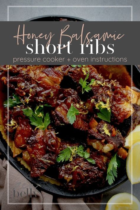 Balsamic Short Ribs, Ribs Pressure Cooker, Pressure Cooker Short Ribs, Best Short Rib Recipe, Pressure Cooker Ribs, Ribs Recipe Oven, Cooking Short Ribs, Short Ribs Slow Cooker, Multi Cooker Recipes