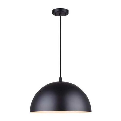 Shop Bellacor for Sadie Matte Black Pendant by Canarm and other Pendant Lighting for your home. Free shipping on most lighting, furniture and decor every day. Corner Reading Chair, Valley House, Drum Light, Dome Pendant Lighting, Fabric Cord, Reading Chair, Dome Lighting, Black Pendant, Hanging Pendant Lights