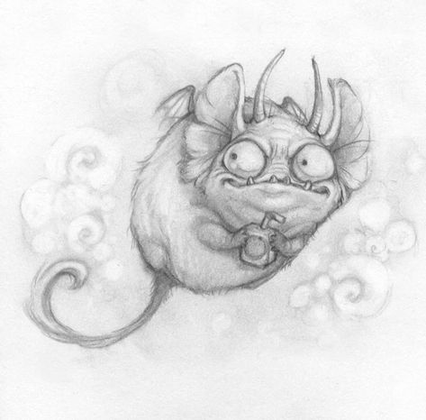 Sketches Creatures, Weird Drawings, Creature Drawings, Desenho Tattoo, Graphite Drawings, Scary Art, Art Inspiration Painting, Art Inspiration Drawing, The Tea