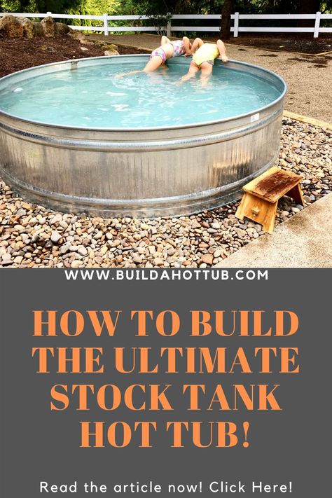 Stock Tank Hot Tub Diy, Hot Tub Stock Tank, Diy Stock Tank Hot Tub, Stock Tank Heater, Hillbilly Hot Tub, Poly Stock Tank, Stock Tank Hot Tub, Stock Tank Swimming Pool, Stock Pools