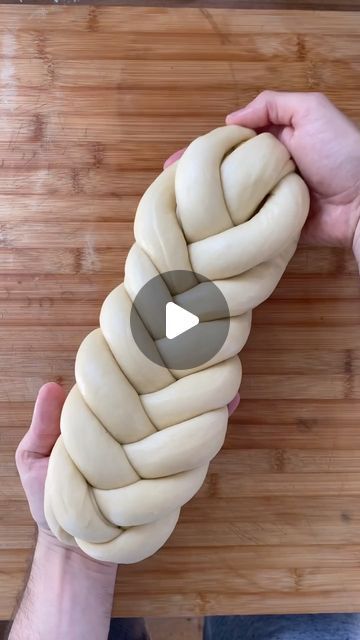 Jake Cohen on Instagram: "9 to 5-strand. (Shabbat shalom!!! I gave my go at a 5-strand challah for the first time today and was SHOOK at how easy it was to braid, thanks obviously to an incredible tutorial by queen @jamiegeller! LFG!!!) #shabbat #shabbatshalom #challah #bread #jewish #jewishfood #satisfying #reels" Challah Braiding, Jake Cohen, Challah Bread, Shabbat Shalom, Jewish Recipes, 9 To 5, Challah, First Time, Give It To Me