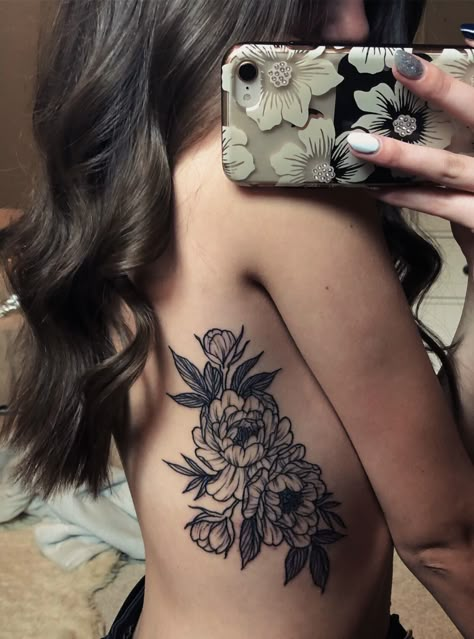 Neo Traditional Tattoo Sleeve Woman, Cover Up Script Tattoos, Initial Tattoo Cover Up, Savannah Tattoo Name, Coffin And Flowers Tattoo, Woman Covered In Tattoos, Dark Tattoo Women, Feminine Leg Tattoos Thigh Piece, Black Work Floral Tattoo