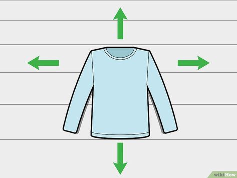 4 Ways to Fold Long Sleeve Shirts - wikiHow Folding Long Sleeves, Fold Long Sleeve Shirts, Folding Shirts, Fold Clothes, Packing Hacks Clothes, Shirt Folding, How To Fold Sleeves, Clothes Organization Diy, Konmari Method