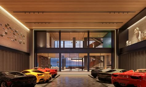 Luxurious Garage, Architecture Set, Cool Garages, Ultimate Garage, Luxury Garage, Garage Tool Storage, Gallery Ideas, Modern Garage, Home Building Design