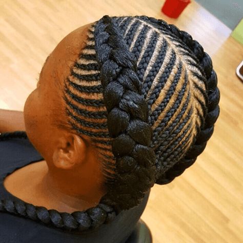 2 Goddess Braids with Weave | New Natural Hairstyles South African Hairstyles, Ghana Braids Hairstyles, Kid Braid Styles, Ghana Braids, African Hair Braiding Styles, Pelo Afro, Goddess Hairstyles, Cool Braid Hairstyles, Beautiful Braids