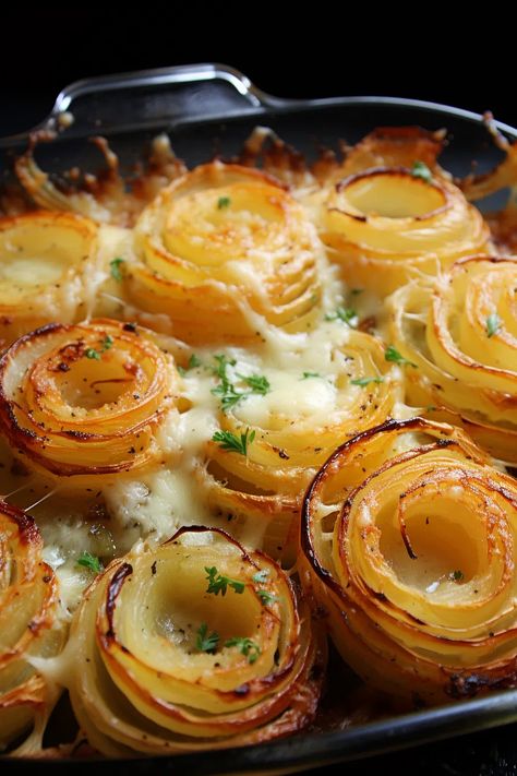 Tennessee Onions - That Oven Feelin Tennessee Onions, Baked Onions, Fest Mad, Appetizer Ideas, Onion Recipes, Cajun Recipes, Veggie Side Dishes, Veggie Dishes, Casserole Dish