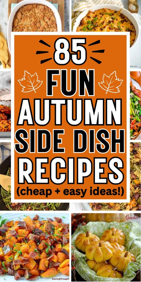 The best easy fall side dishes for a crowd, including butternut squash, sweet potato, and vegetable side dish recipes for a fall dinner party, bbq cookout, potluck, tailgate, or Thanksgiving dinner. Fall Side Dishes Party, Side Dishes Party, Fall Vegetable Side Dishes, Fall Side Dishes, Fall Side Dish Recipes, Thanksgiving Dinner Sides, Roasted Carrots And Parsnips, Party Side Dishes, Vegetable Side Dishes Healthy