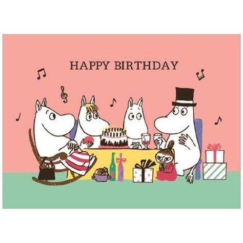 Moomin Birthday, Moomin Wallpaper, Moomin Valley, Happy Birthday Meme, Tove Jansson, Birthday Meme, Cute Messages, Scrapbook Printables, Blind Bags