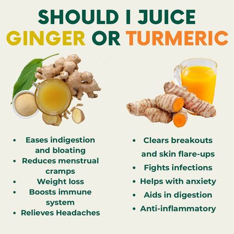 Ginger and turmeric: two powerhouse roots, both amazing for juicing! But what's the difference and which one is right for you?🫚🫚 Ginger: This versatile root brings the zing! It has a spicy, warming flavor and is known for its anti-inflammatory and nausea-reducing properties. Turmeric: The "golden spice" adds a vibrant color and earthy taste to juices. Turmeric boasts powerful anti-inflammatory properties and may also support gut health. Here's a quick tip to help you decide: Feeling a l... Benefits Turmeric, Juice Cleanses, Health Benefits Of Ginger, Weight Watchers Smoothie Recipes, Ginger Benefits, Fruit Benefits, Anti Aging Food, Smoothie Diet Plans, Sugar Level