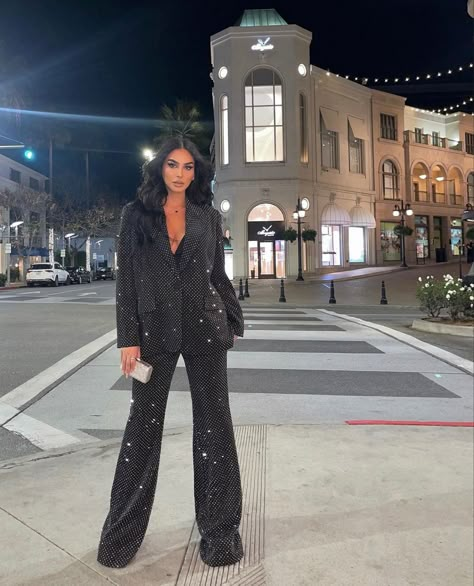 Formal Black Suits For Women, Formal Pantsuits For Women, Black Suits For Women, Formal Pant Suits For Women, Great Gatsby Outfit, New Years Eve Outfits Classy, Jumpsuits For Weddings, Glitter Suit, Dressy Pant Suits