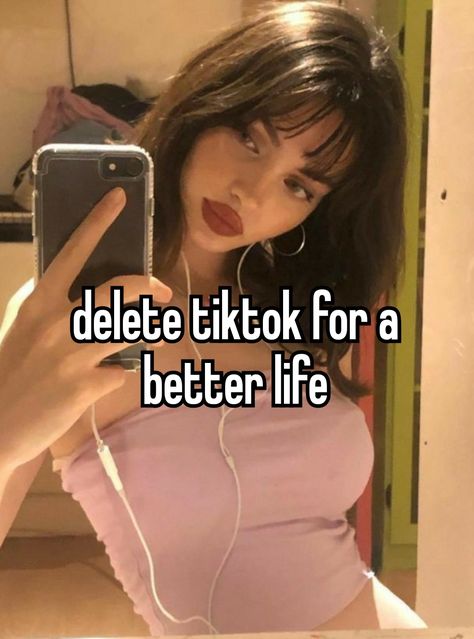 Delete Tiktok, Kylie Jenenr, Lolirock Mephisto, Tiktok Whisper, Instagram People, Relatable Whispers, Whisper Funny, Girl Tips, Wednesday Addams