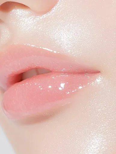 ↑↑↑ Larger size on website 🔸 A close-up of a person's lips with a shiny, pink gloss applied. The skin is smooth and dewy, with a Pink Glossy Lips, Dewy Lips, Closeup Photography, Light Pink Lips, Pink Gloss, Slow Dancing, Thin Lips, Glossier Look, Close Up Photography