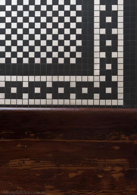 Checkered Penny Tile, Patterned Penny Tile Floor, Victorian Bathroom Tiles, English Tiles, Penny Tiles, Marble Floor Pattern, Penny Tile Floors, Black Hexagon Tile, Mosaic Floor Tiles