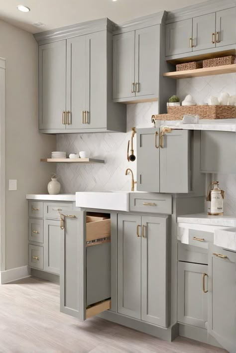 1. Cabinet paint colors 
2. Kitchen cabinet trends 
3. Choosing the perfect cabinet color 
4. Cabinet makeover ideas Best Gray Cabinet Colors, Modern Cabinet Paint Colors, Fabuwood Kitchen Cabinet Colors, Cabinet Colors Neutral, Cabnit Paint, Best Color For Bathroom Cabinets, Behr Cabinet Paint Colors, 2024 Bathroom Cabinet Colors, Kitchen Wall And Cabinet Colors