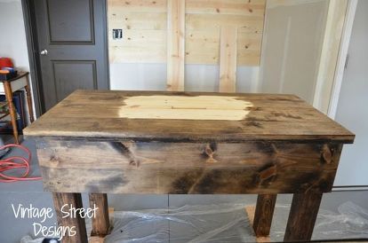 how to make a rustic sink base, bathroom ideas, diy, how to, woodworking projects Diy Sink Base Kitchen, Apron Sink Cabinet Diy, Sink Station, Garage Sink, Diy Bathroom Sink, Rustic Kitchen Sinks, Diy Sink, Kitchen Sink Diy, Rustic Sink