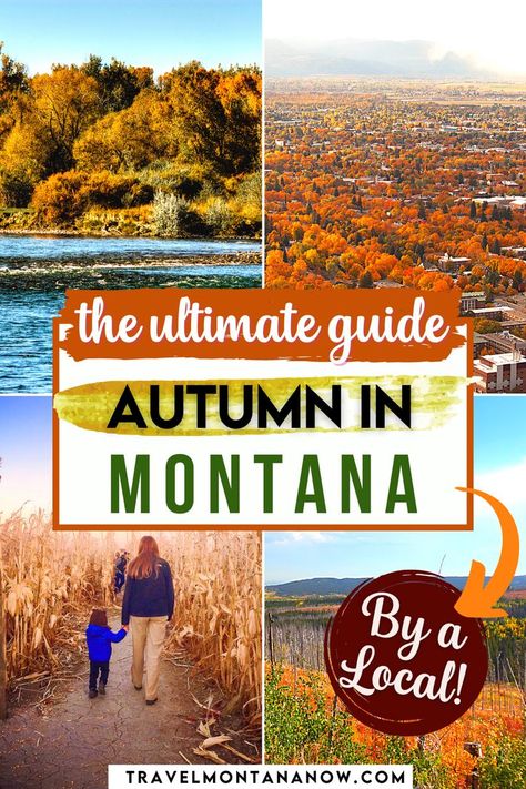 The Ultimate Guide: Autumn in Montana By a Local | Top Things to Do and See in Montana in Fall Big Sky Montana Fall, Things To Do In Montana, Montana Fall, Montana Travel Guide, Flathead Lake Montana, Montana Lakes, Autumn Bucket List, Montana Winter, Visit Montana