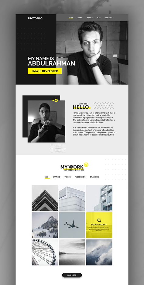 Fun Facts Website Design, Web Design Layouts, Cv Website, Webdesign Portfolio, Personal Website Design, Design Portfolio Layout, Desain Ux, Ui Portfolio, Layout Portfolio