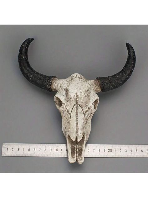 1 Piece Of Resin Cattle Skull Decoration Animal Statue Nordic-Style Props, Long Horn Cattle Skull Sculpture Decoration Wall Art, Suitable For Bar And Restaurant, Home DecorationI discovered amazing products on SHEIN.com, come check them out! Bison Skull Decor, Antelope Horns, Skull Wine, Bison Skull, Longhorn Cow, Bull Horns, Cow Head, Skull Head, Resin Sculpture