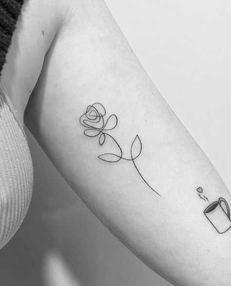 Blob Tattoos, Light Shading Tattoo, Infinity Knot Tattoo, Single Line Flower, Small Infinity Tattoos, Line Tattoo Designs, Thanks A Million, Minimal Tattoo Design, Chic Tattoo