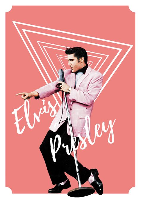 Elvis Presley Poster, Elvis Tattoo, Elvis Presley Posters, Elvis Presley Wallpaper, Elvis Wallpaper, Elvis Presley Images, Pink Clothes, Elvis Presley Pictures, Elvis And Priscilla