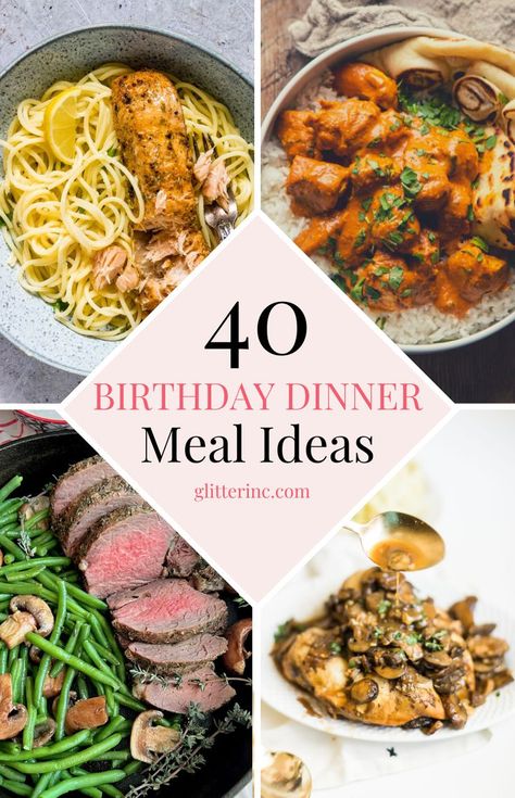 Discover birthday dinner recipes for home that are easy yet fancy. Perfect for him, moms, and kids, these healthy meals are delicious and special. Find the best ideas for a summer party menu or romantic dinners to make at home. Birthday Dinner Ideas At Home, Dinner Ideas At Home, Easy Fancy Dinner, Summer Party Menu, Birthday Dinner Recipes, Summer Dinner Party Menu, Birthday Dinner Ideas, Stuffed Flank Steak, Whole Roast Chicken