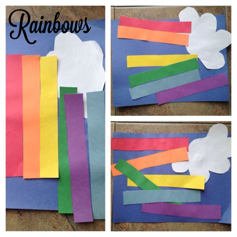 Praises of a Wife and Mommy: Toddler Rainbow Craft for St. Patricks Day Crafts Toddlers, Sant Patrick, St. Patrick's Day Diy, Saint Patricks Day Art, Weather Crafts, Rainbow Craft, March Crafts, St Patricks Crafts, St Patricks Day Crafts For Kids