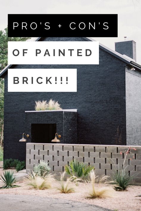 Grey Brick Painted House Exterior, Outdoor Brick Paint, Can You Paint Brick, How Long Does Painted Brick Last, Outdoor Painted Brick, Brick Transformation Paint, Exterior Brick Painting, Brick Building Exterior Makeover, Painted Bricks Inside House