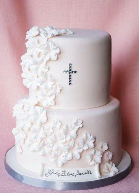 Christening Cake Christening Cake Girls, Comunion Cake, Holy Communion Cakes, Religious Cakes, First Communion Cakes, Confirmation Cakes, First Communion Cake, Christening Party, Communion Cakes