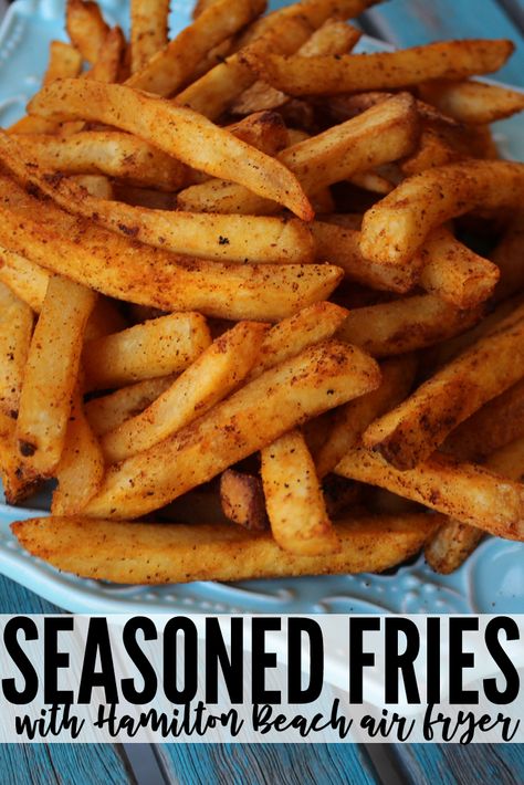 Best Seasoned Fries, Airfryer Fries Homemade, Air Fryer Fries Homemade Crispy, Air Fryer Seasoned French Fries, French Fry Air Fryer Recipes, Deep Fryer French Fries, Seasoned Fries Air Fryer, Best Seasoning For Fries, Air Fryer Fries Fresh