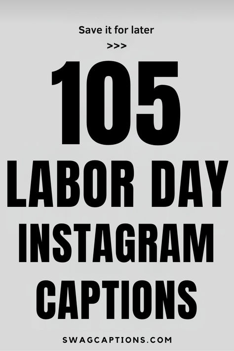 Get ready for Labor Day with the perfect Instagram captions! Whether you're celebrating with friends, family, or enjoying a relaxing day off, you'll find something to match your vibe in our collection of 105+ Labor Day Instagram Captions. From witty one-liners to heartfelt messages, these captions will help you share your holiday moments in style. Discover the best ways to caption your posts and make your Labor Day photos stand out! Quotes For Insta, Day Captions, Witty One Liners, Heartfelt Messages, Photo Stands, Relaxing Day, Labor Day, Instagram Captions, Holidays And Events