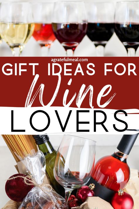 If you're looking for unique gifts for wine lovers, we've got you covered. From cute and funny gifts to wine glasses, we have a variety of gift ideas for women who love wine. Whether it's for Christmas gifts, Mother's Day gift ideas, or any other occasion, these unique gifts will surely impress any wine enthusiast. Plus, with tips and a shopping list of how to make a DIY wine basket, you'll have everything you need to make that person feel special! Gift For Wine Lover, Wine Gift Basket Ideas For Women, Wine Lover Gift Ideas, Wine Basket Gift Ideas Diy Budget, Wine Basket Gift Ideas Diy, Wine Birthday Gift Ideas, Wine Glass Gift Basket, Wine Basket Ideas, Wine Gift Basket Ideas