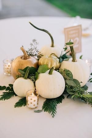 Wedding Pumpkins, Wedding Rustic Decor, Pumpkin Centerpieces Wedding, Grow Pumpkins, Rehearsal Dinner Decorations, Fall Brunch, Pumpkin Wedding, Barn Wedding Decorations, Country Wedding Decorations