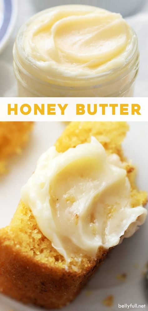 Whipped Honey Butter Recipe, Chicken And Roasted Vegetables, Whipped Honey Butter, Cornbread Biscuits, Flavored Butter Recipes, Butter Recipes Homemade, Honey Butter Recipe, Whipped Honey, Cocina Diy